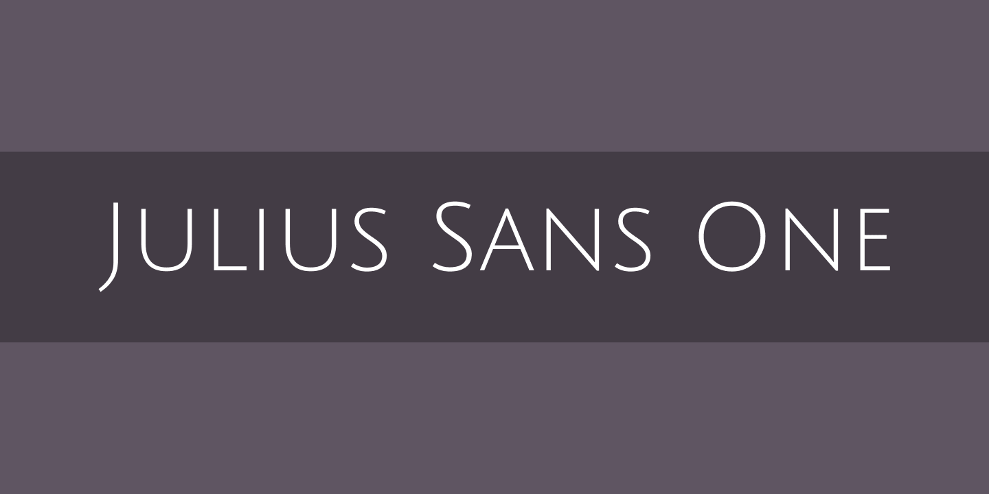 Julius Sans Font preview